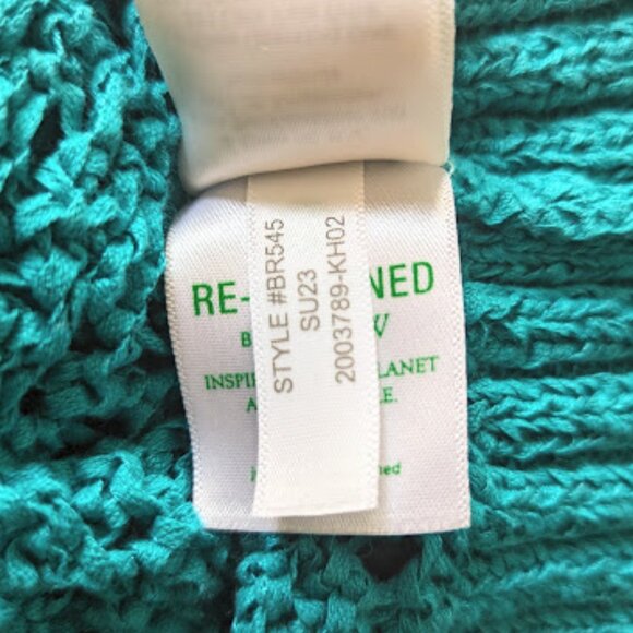 J.Crew Cropped V-Neck Sweater-Tank in Textured Pointelle, Retro Jade Green - Picture 12 of 13